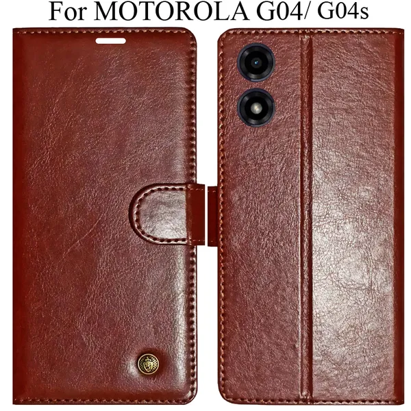 Brown_Premium_Flip_Cover_For_Motorola_G04_Moto_G04S
