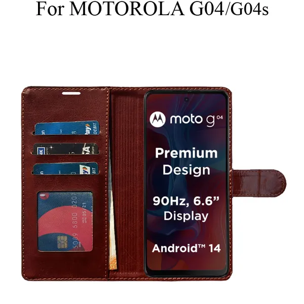 Brown_Premium_Flip_Cover_For_Motorola_G04_Moto_G04S