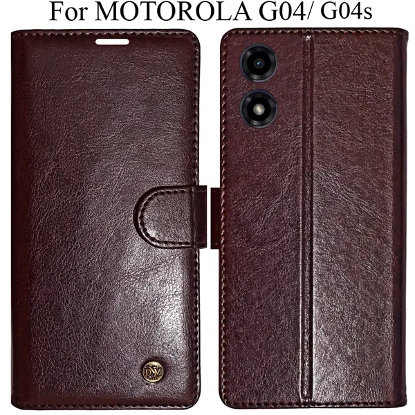 Beige_Premium_Flip_Cover_For_Motorola_G04_Moto_G04S