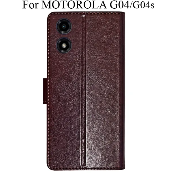 Beige_Premium_Flip_Cover_For_Motorola_G04_Moto_G04S