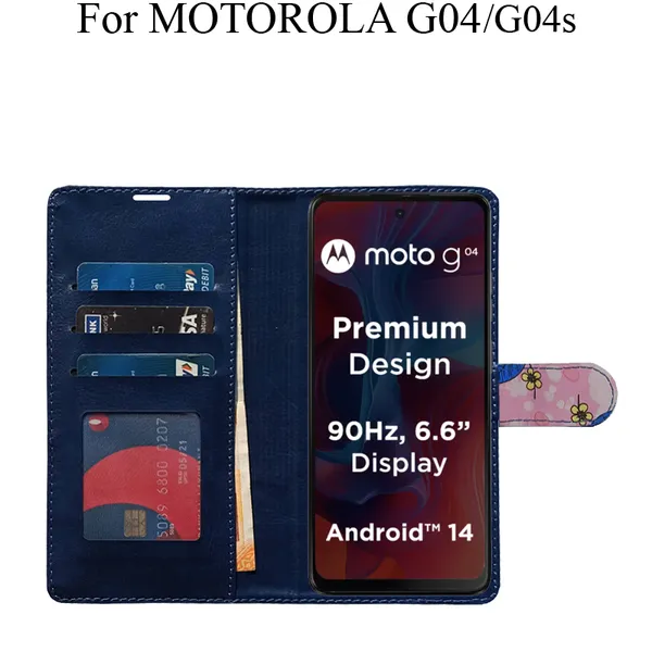 Pink_Premium_Flip_Cover_For_Motorola_G04_Moto_G04S