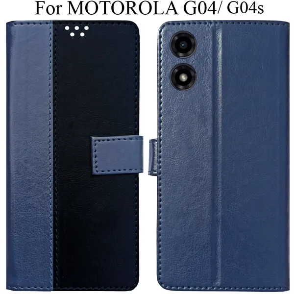 Black_Premium_Flip_Cover_For_Motorola_G04_Moto_G04S
