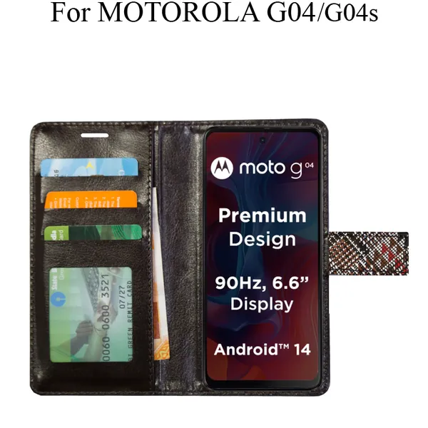 Red_Premium_Flip_Cover_For_Motorola_G04_Moto_G04S
