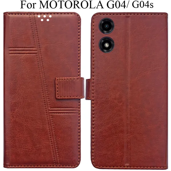 Brown_Premium_Flip_Cover_For_Motorola_G04_Moto_G04S