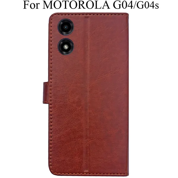 Brown_Premium_Flip_Cover_For_Motorola_G04_Moto_G04S