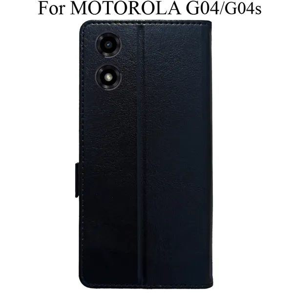 Black_Premium_Flip_Cover_For_Motorola_G04_Moto_G04S
