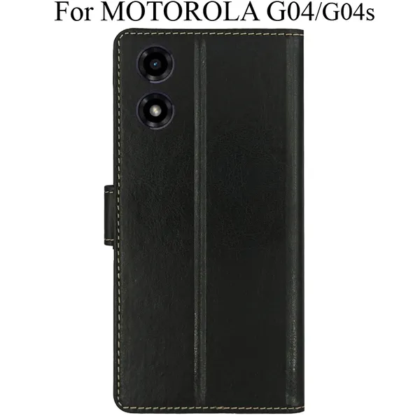 Black_Premium_Flip_Cover_For_Motorola_G04_Moto_G04S