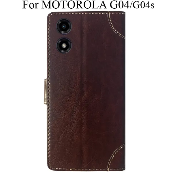 Beige_Premium_Flip_Cover_For_Motorola_G04_Moto_G04S