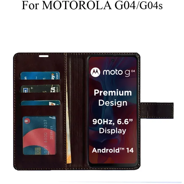 Brown_Premium_Flip_Cover_For_Motorola_G04_Moto_G04S