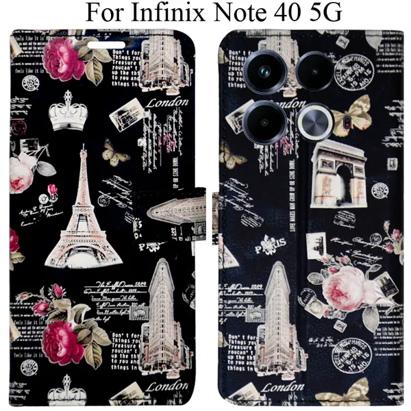 Black_Premium_Flip_Cover_For_Infinix_Note_40_5G