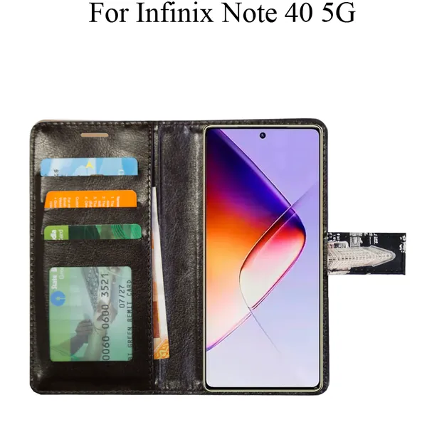Black_Premium_Flip_Cover_For_Infinix_Note_40_5G