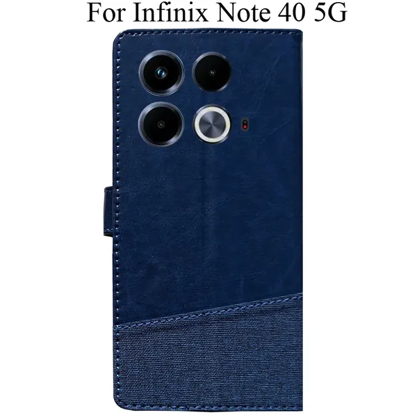 Blue_Premium_Flip_Cover_For_Infinix_Note_40_5G