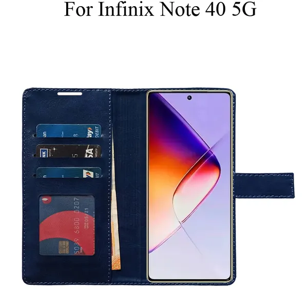 Blue_Premium_Flip_Cover_For_Infinix_Note_40_5G