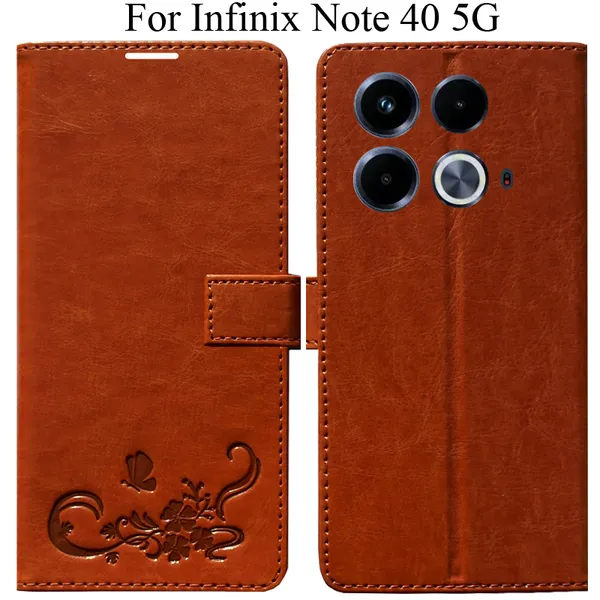 Orange_Premium_Flip_Cover_For_Infinix_Note_40_5G