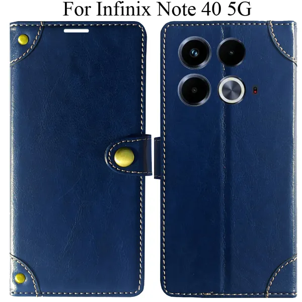 Blue_Premium_Flip_Cover_For_Infinix_Note_40_5G