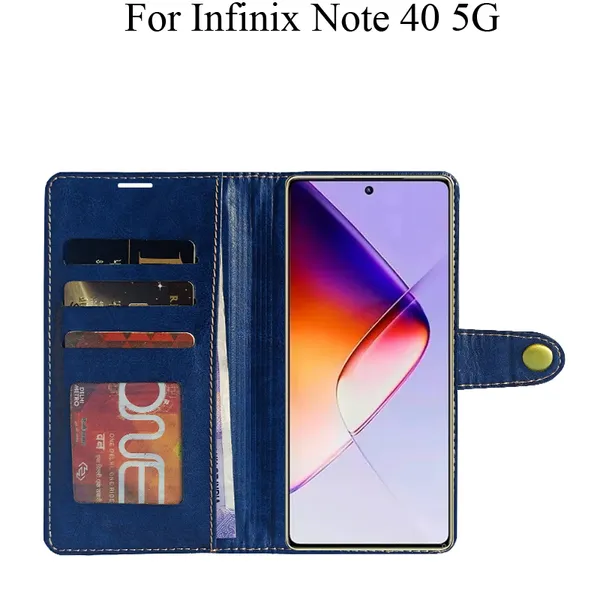 Blue_Premium_Flip_Cover_For_Infinix_Note_40_5G