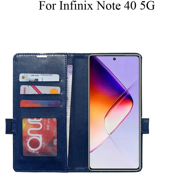 Blue_Premium_Flip_Cover_For_Infinix_Note_40_5G
