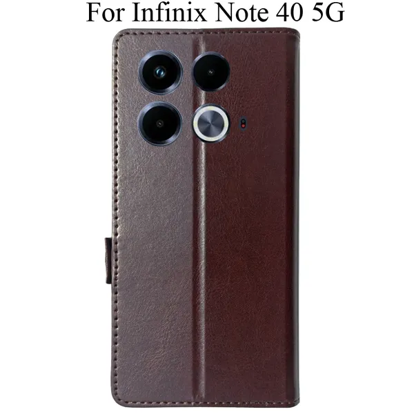 Brown_Premium_Flip_Cover_For_Infinix_Note_40_5G