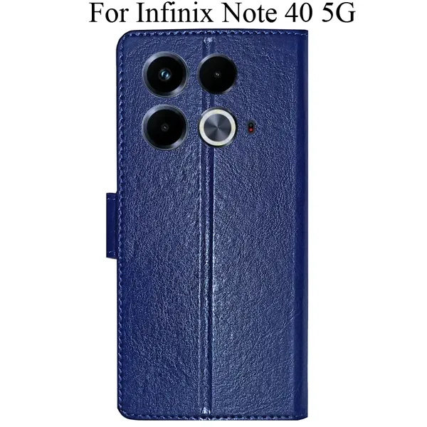 Blue_Premium_Flip_Cover_For_Infinix_Note_40_5G
