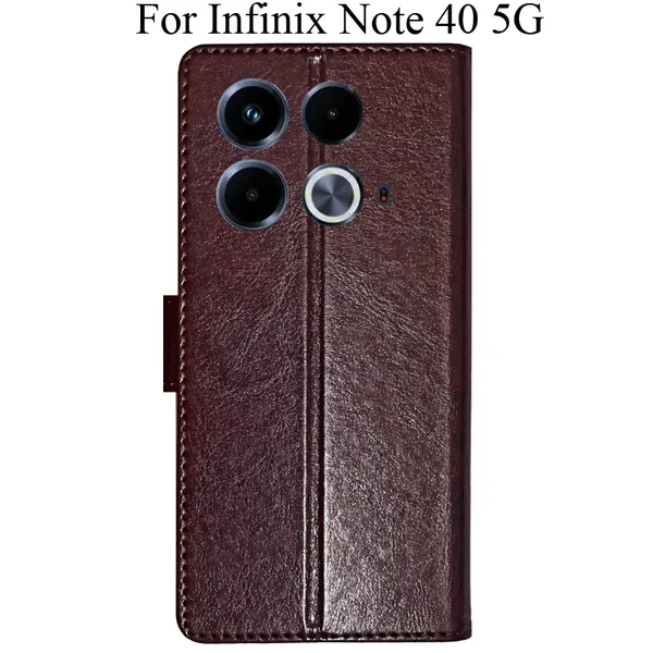 Beige_Premium_Flip_Cover_For_Infinix_Note_40_5G