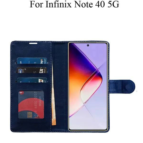 Blue_Premium_Flip_Cover_For_Infinix_Note_40_5G