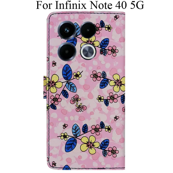Pink_Premium_Flip_Cover_For_Infinix_Note_40_5G