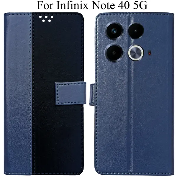 Black_Premium_Flip_Cover_For_Infinix_Note_40_5G