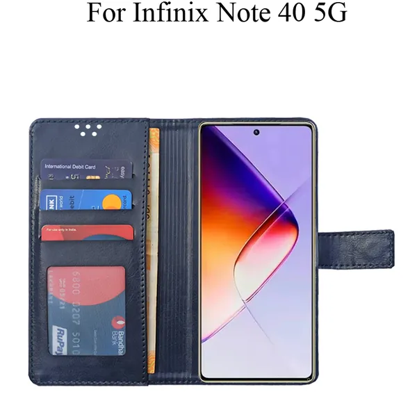 Black_Premium_Flip_Cover_For_Infinix_Note_40_5G