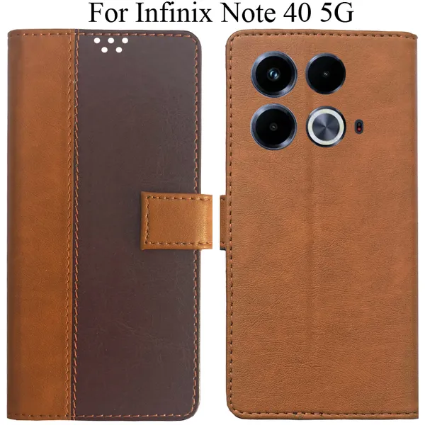 Brown_Premium_Flip_Cover_For_Infinix_Note_40_5G