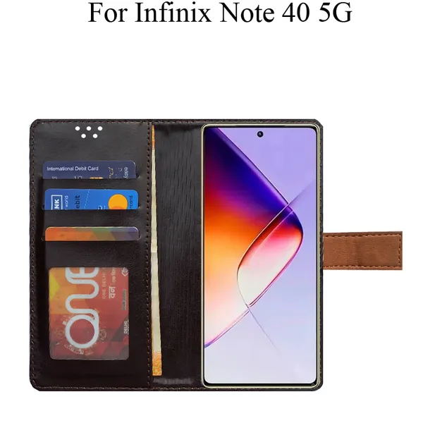 Brown_Premium_Flip_Cover_For_Infinix_Note_40_5G