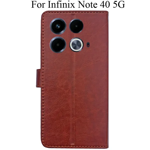 Brown_Premium_Flip_Cover_For_Infinix_Note_40_5G