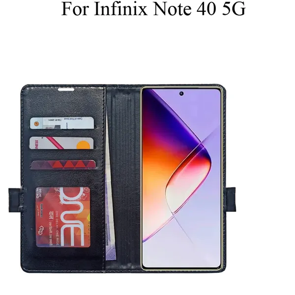 Black_Premium_Flip_Cover_For_Infinix_Note_40_5G