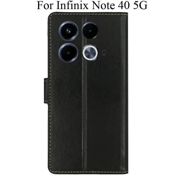 Black_Premium_Flip_Cover_For_Infinix_Note_40_5G