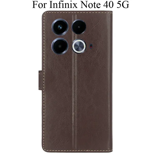 Brown_Premium_Flip_Cover_For_Infinix_Note_40_5G