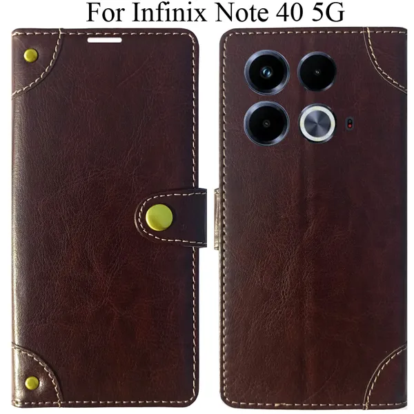 Beige_Premium_Flip_Cover_For_Infinix_Note_40_5G