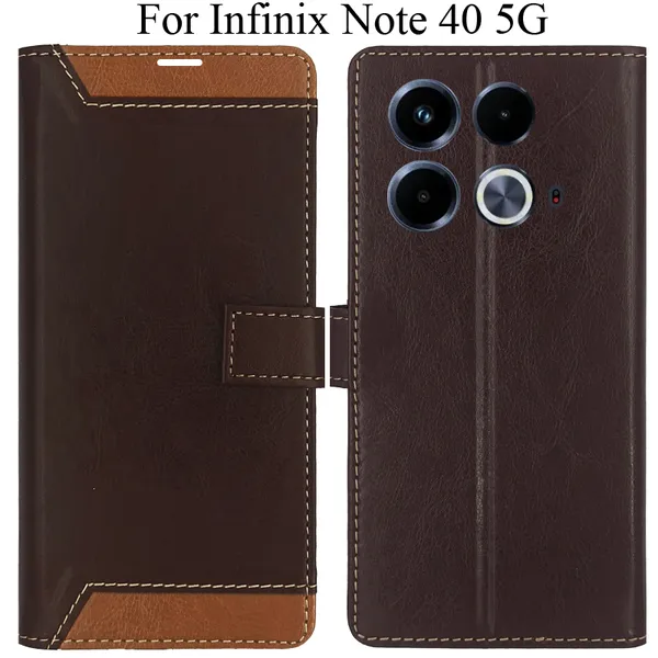 Brown_Premium_Flip_Cover_For_Infinix_Note_40_5G