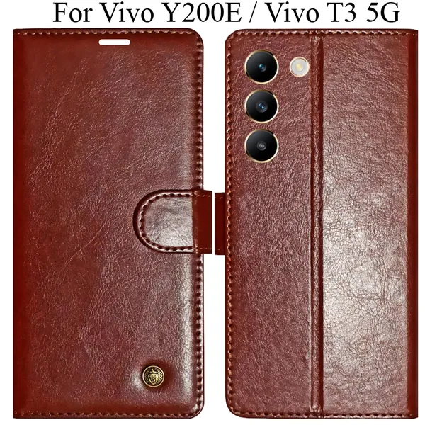 Brown_Premium_Flip_Cover_For_Vivo_T3_5G,_Vivo_Y200E