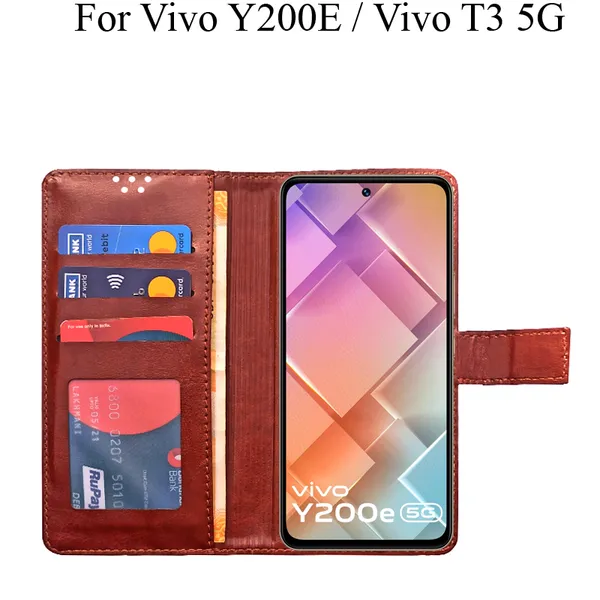 Brown_Premium_Flip_Cover_For_Vivo_T3_5G,_Vivo_Y200E