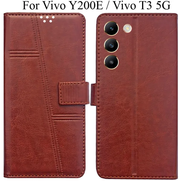 Brown_Premium_Flip_Cover_For_Vivo_T3_5G,_Vivo_Y200E