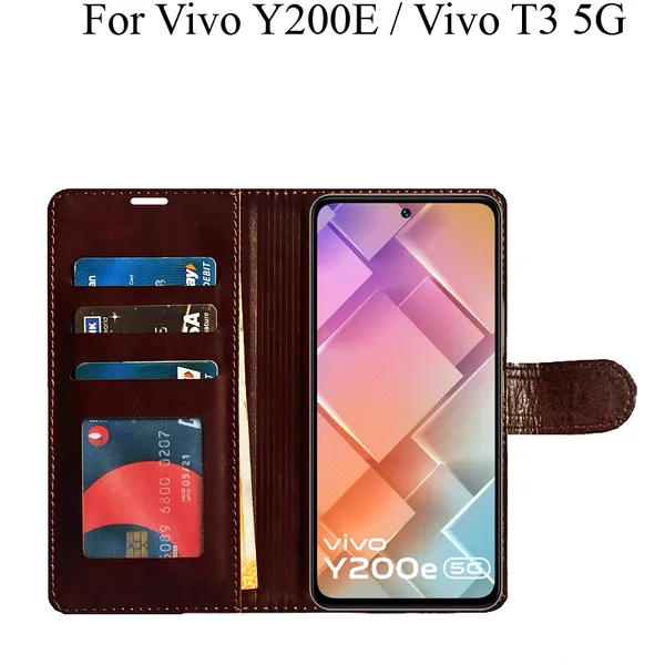 Brown_Premium_Flip_Cover_For_Vivo_T3_5G,_Vivo_Y200E