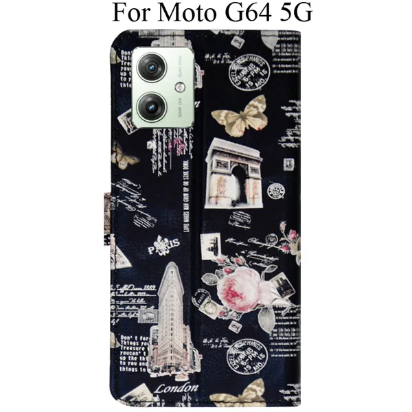 Black_Premium_Flip_Cover_For_Moto_G64_5G
