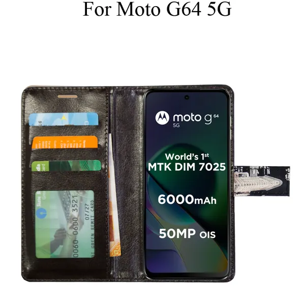 Black_Premium_Flip_Cover_For_Moto_G64_5G