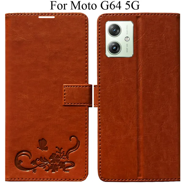 Orange_Premium_Flip_Cover_For_Moto_G64_5G