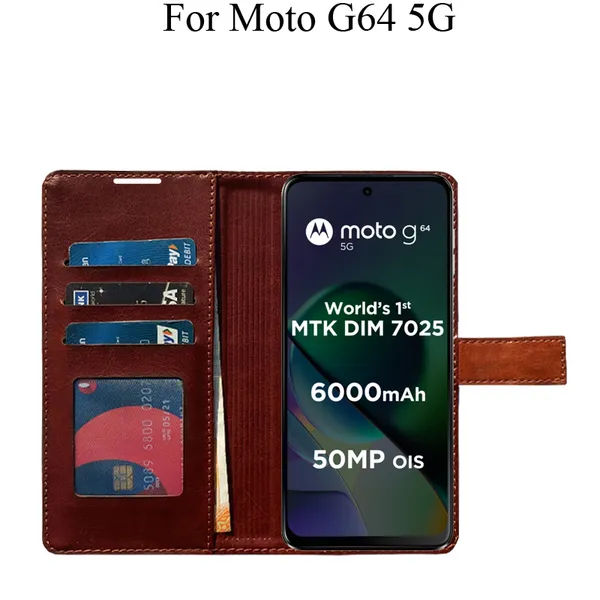 Orange_Premium_Flip_Cover_For_Moto_G64_5G