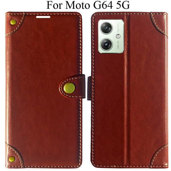 Brown_Premium_Flip_Cover_For_Moto_G64_5G