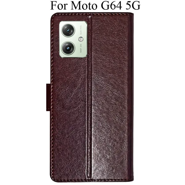 Beige_Premium_Flip_Cover_For_Moto_G64_5G