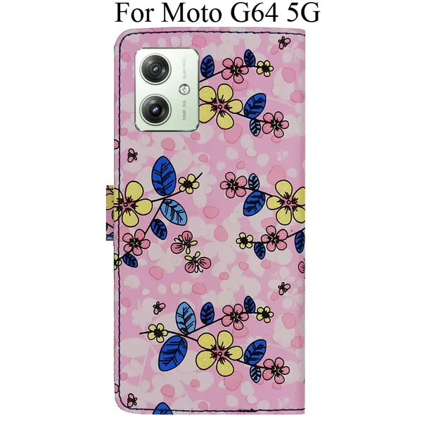 Pink_Premium_Flip_Cover_For_Moto_G64_5G