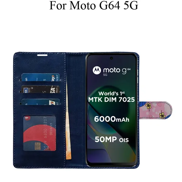 Pink_Premium_Flip_Cover_For_Moto_G64_5G
