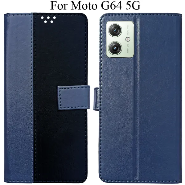 Black_Premium_Flip_Cover_For_Moto_G64_5G