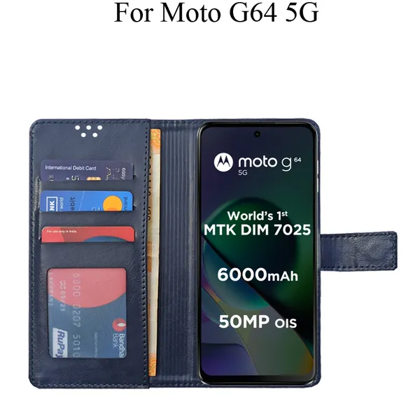 Black_Premium_Flip_Cover_For_Moto_G64_5G